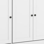 72" White Solid Wood 8 Pantry Or Storage Closet