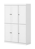 72" White Solid Wood 8 Pantry Or Storage Closet