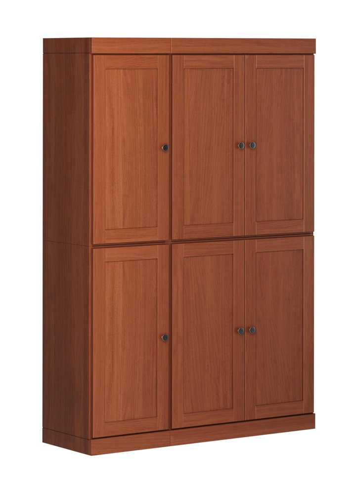 72" Coffee Solid Wood 8 Pantry Or Storage Closet