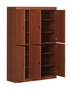 72" Coffee Solid Wood 8 Pantry Or Storage Closet