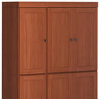 72" Coffee Solid Wood 8 Pantry Or Storage Closet