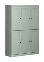 72" Sage Solid Wood 8 Pantry Or Storage Closet