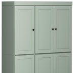 72" Sage Solid Wood 8 Pantry Or Storage Closet