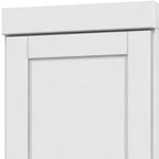 72" White Solid Wood Two Door Pantry Or Storage Closet