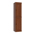 72" Coffee Solid Wood Two Door Pantry Or Storage Closet