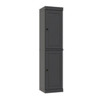 72" Gray Solid Wood Two Door Pantry Or Storage Closet