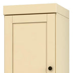 72" Yellow Solid Wood Two Door Pantry Or Storage Closet