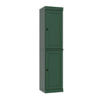 72" Green Solid Wood Two Door Pantry Or Storage Closet