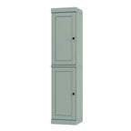 72" Sage Solid Wood Two Door Pantry Or Storage Closet
