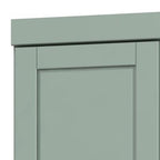 72" Sage Solid Wood Two Door Pantry Or Storage Closet