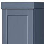 72" French Blue Solid Wood Two Door Pantry Or Storage Closet