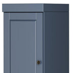 72" French Blue Solid Wood Two Door Pantry Or Storage Closet