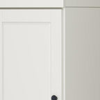 72" Off White Solid Wood Two Door Pantry Or Storage Closet