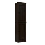 72" Espresso Solid Wood Two Door Pantry Or Storage Closet