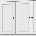 72" White Solid Wood 8 Pantry Or Storage Closet