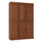 72" Coffee Solid Wood 8 Pantry Or Storage Closet