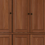 72" Coffee Solid Wood 8 Pantry Or Storage Closet