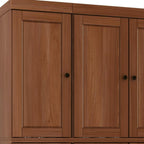 72" Coffee Solid Wood 8 Pantry Or Storage Closet