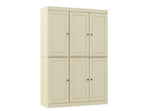 72" Yellow Solid Wood 8 Pantry Or Storage Closet