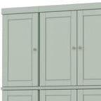72" Sage Solid Wood 8 Pantry Or Storage Closet