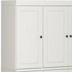 72" Off White Solid Wood 8 Pantry Or Storage Closet