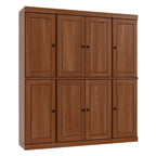 72" Coffee Solid Wood 8 Pantry Or Storage Closet