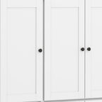 72" White Solid Wood 8 Pantry Or Storage Closet
