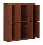 72" Coffee Solid Wood 8 Pantry Or Storage Closet