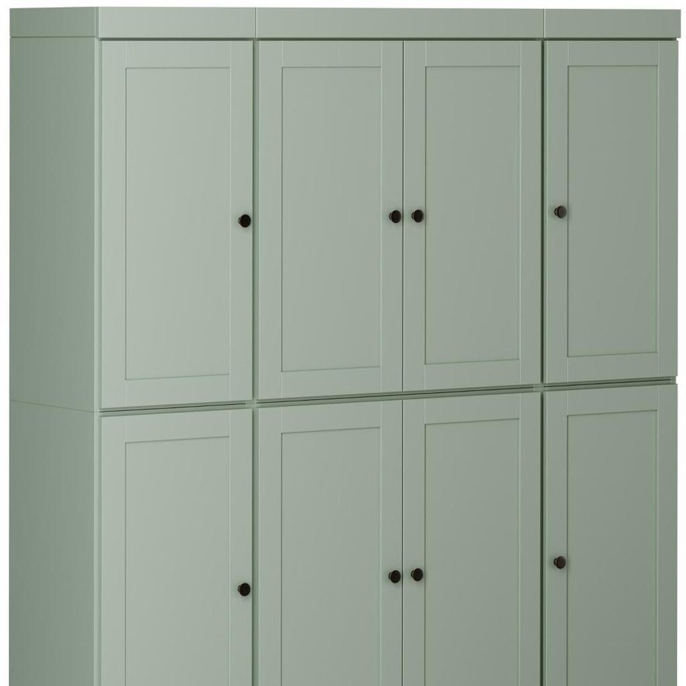 72" Sage Solid Wood 8 Pantry Or Storage Closet