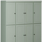 72" Sage Solid Wood 8 Pantry Or Storage Closet