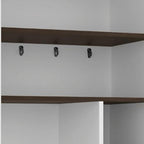 24" White Wood Paneled Sideboard