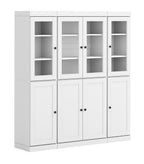 72" White Solid Wood 8 Pantry Or Storage Closet