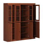 72" Coffee Solid Wood 8 Pantry Or Storage Closet