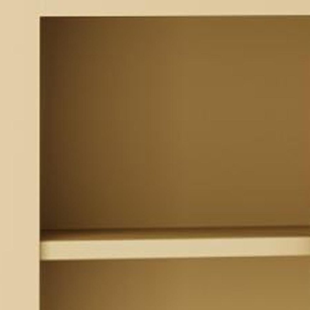 72" Yellow Solid Wood 8 Pantry Or Storage Closet