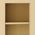 72" Yellow Solid Wood 8 Pantry Or Storage Closet
