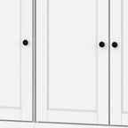 72" White Solid Wood 8 Two Drawer Pantry Or Storage Closet
