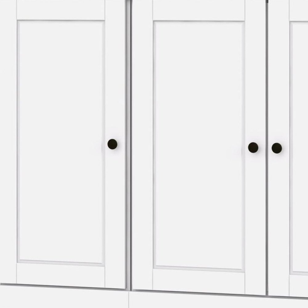 72" White Solid Wood 8 Two Drawer Pantry Or Storage Closet