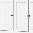 72" White Solid Wood 8 Two Drawer Pantry Or Storage Closet
