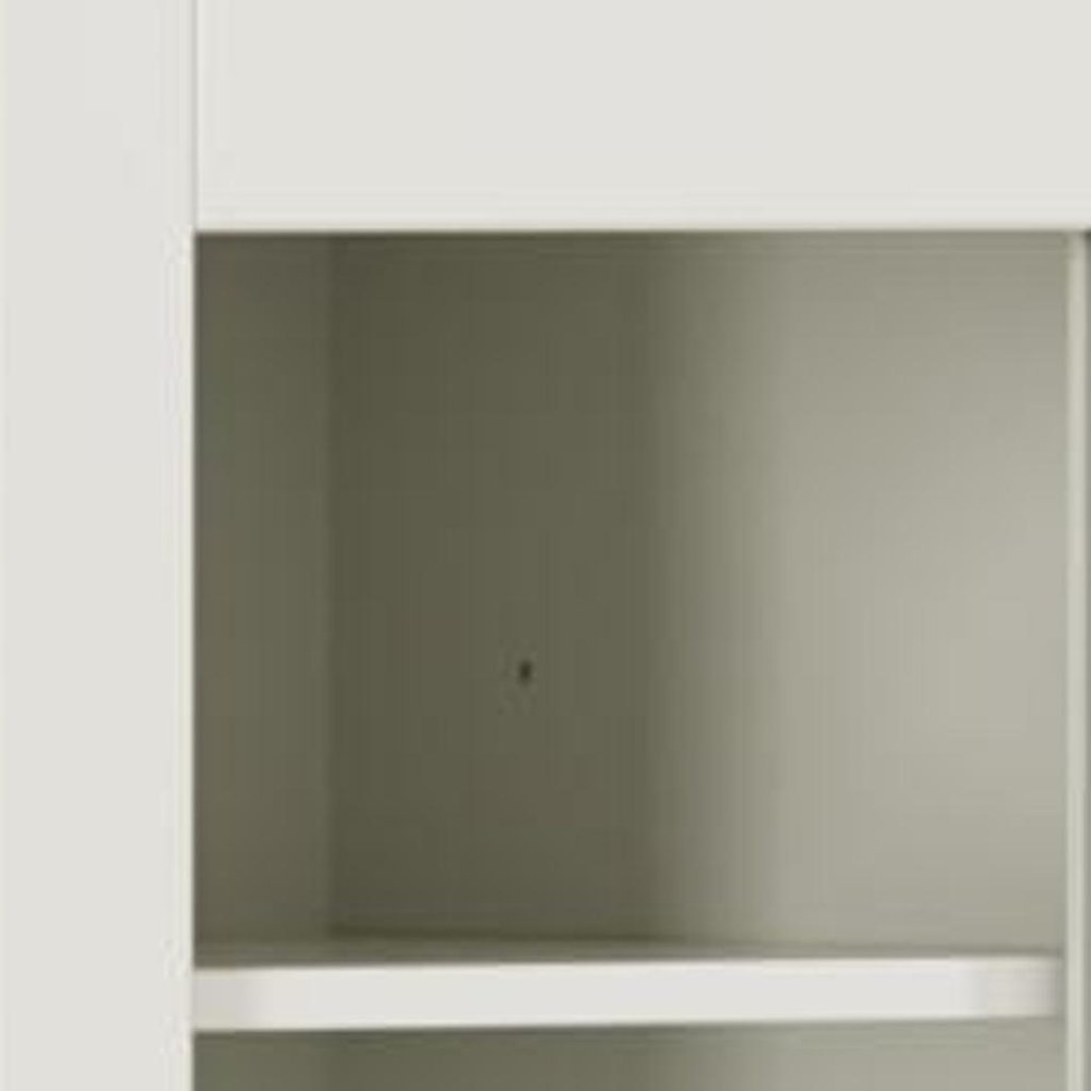 72" Off White Solid Wood 8 Two Drawer Pantry Or Storage Closet