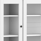 72" White Solid Wood 8 Two Drawer Pantry Or Storage Closet