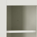 72" Beige Solid Wood 8 Two Drawer Pantry Or Storage Closet