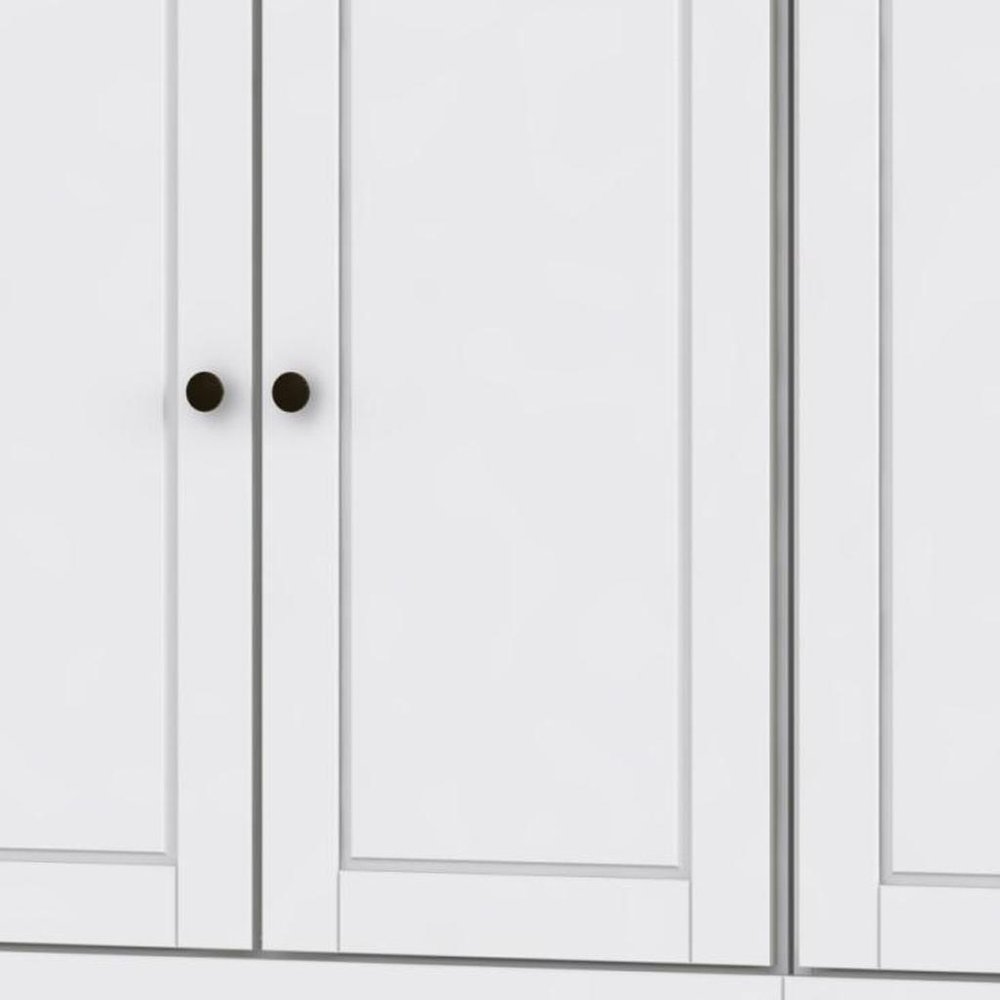 64" White Solid Wood Sideboard With Two Doors