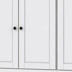 64" White Solid Wood Sideboard With Two Doors
