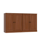64" Coffee Solid Wood Sideboard With Two Doors