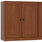 64" Coffee Solid Wood Sideboard With Two Doors