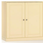 64" Yellow Solid Wood Sideboard With Two Doors