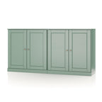 64" Sage Solid Wood Sideboard With Two Doors