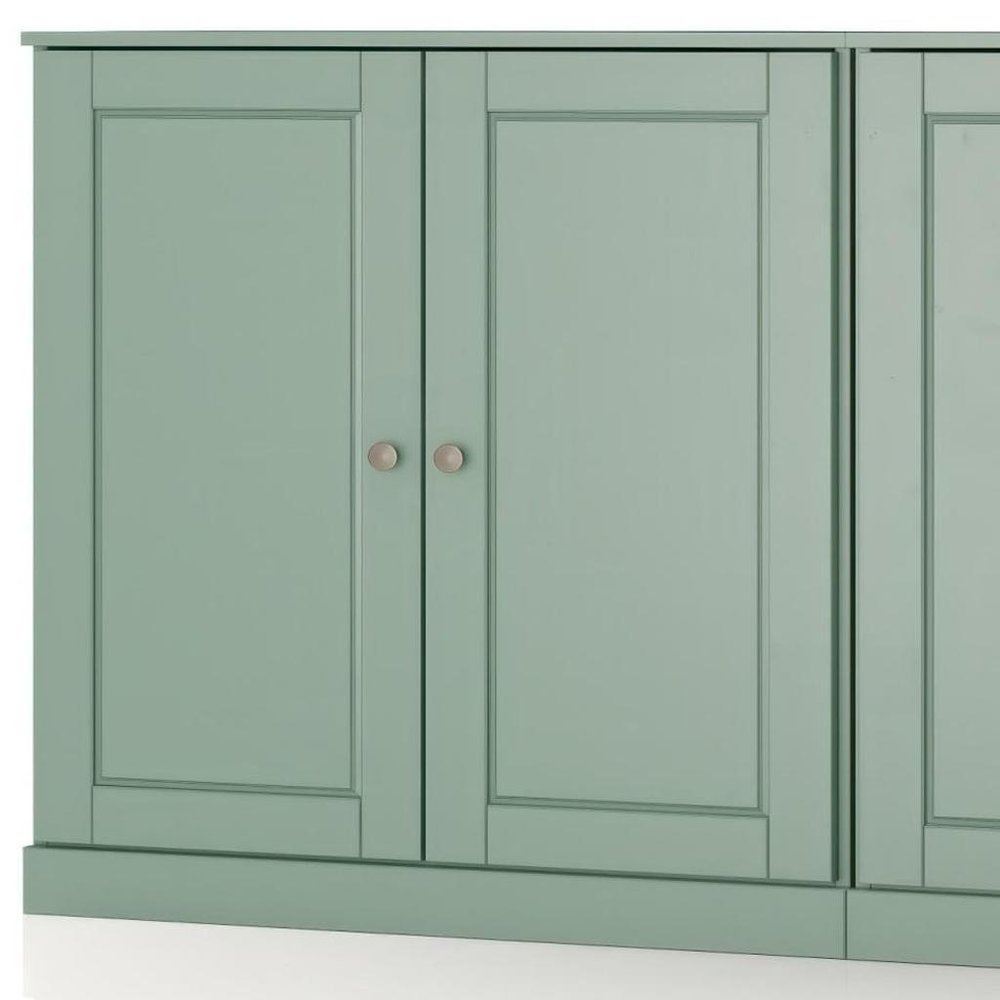 64" Sage Solid Wood Sideboard With Two Doors