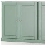 64" Sage Solid Wood Sideboard With Two Doors