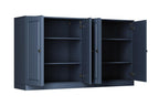 64" French Blue Solid Wood Sideboard With Two Doors